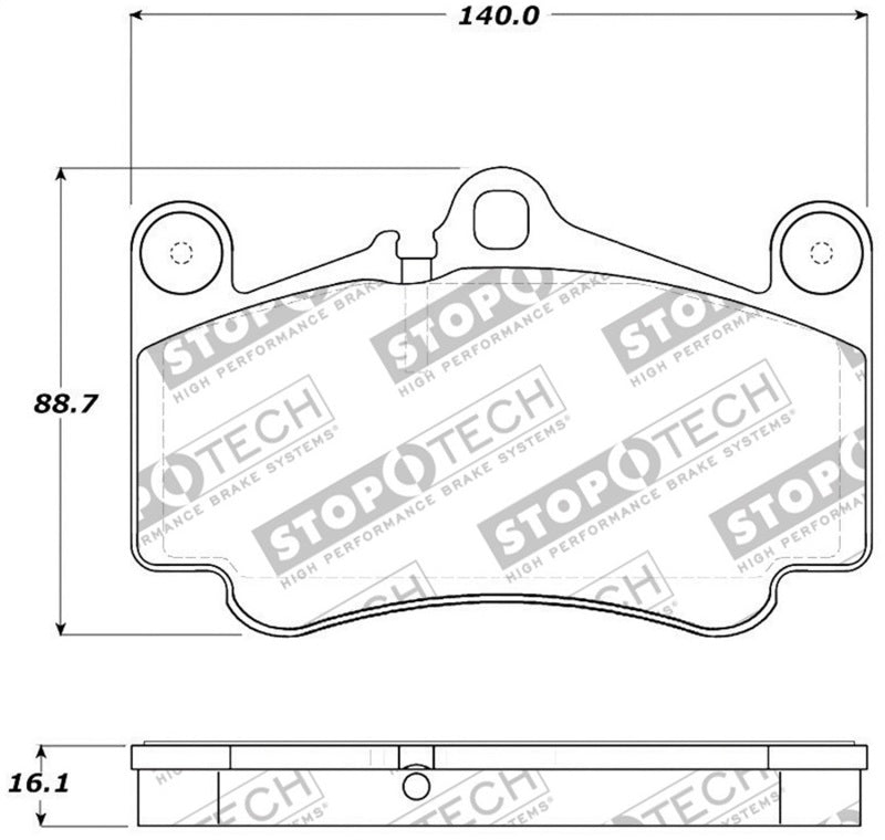 Stoptech - StopTech Street Touring Brake Pads - Demon Performance