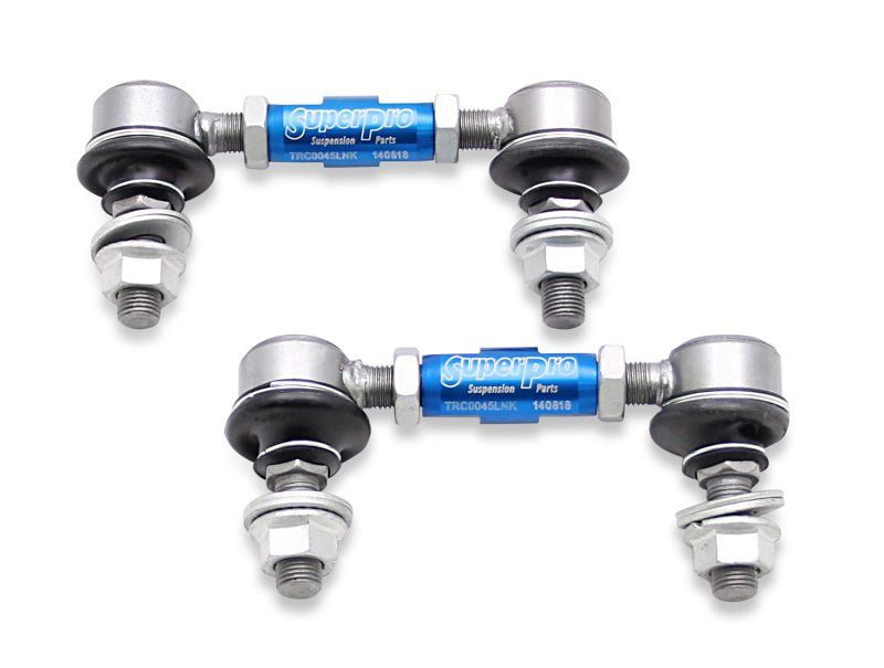 Superpro - SuperPro 1997 Chevrolet Corvette 0 Front HD Adjustable End Link Set (12mm Studs 100mm - 120mm Length) - Demon Performance