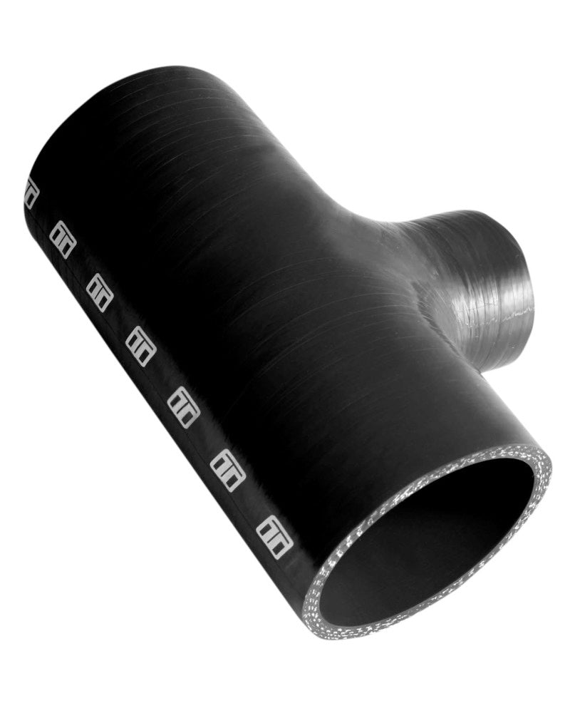 Turbosmart - Turbosmart Hose Tee 2.50in ID 1.5in Spout - Black - Demon Performance