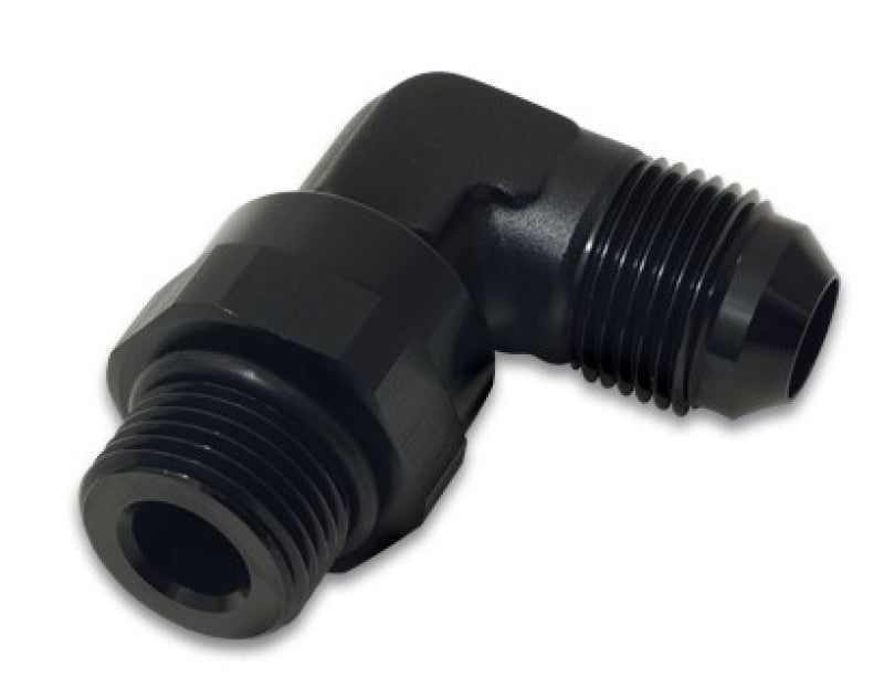 Vibrant - Vibrant -10AN Male Flare to Male -8 ORB Swivel 90 Degree Adapter - Anodized Black - Demon Performance