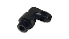 Vibrant - Vibrant - 8AN Male Flare to Male - 10 ORB Swivel 90 Degree Adapter - Anodized Black - Demon Performance