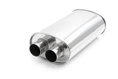Vibrant - Vibrant Universal Streetpower 2.5in Stainless Steel Dual In - Out Oval Muffler - Demon Performance