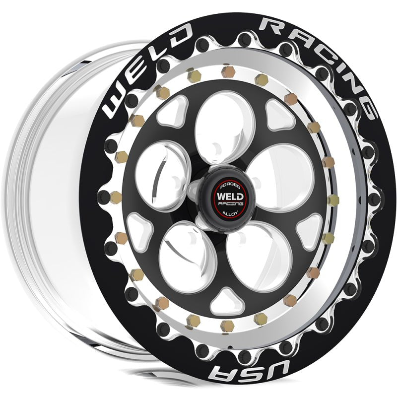 Weld - Weld Magnum III 15x10 / 5x120mm BP / 7.5in. BS Black Wheel - Black Single Beadlock MT - Demon Performance