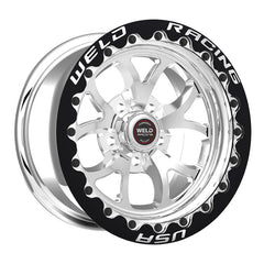 Weld - Weld S76 15x9 / 5x4.5 BP / 6.5in. BS Polished Wheel (Medium Pad) - Black Single Beadlock MT - Demon Performance