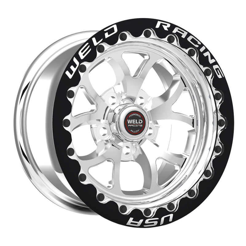Weld - Weld S76 17x11 / 5x115 BP / 5.8in BS Polished Wheel (Medium Pad) - Black Single Beadlock - Demon Performance