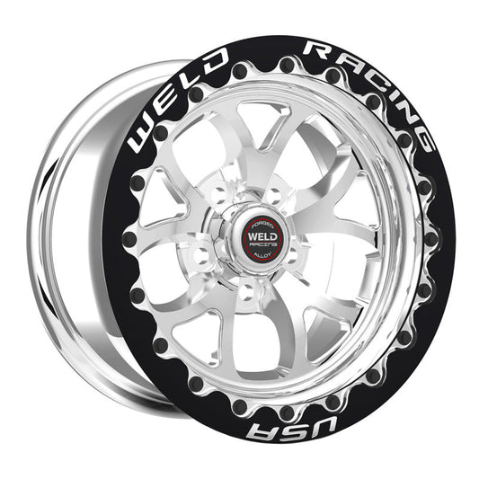 Weld - Weld S76 17x11 / 5x115 BP / 5.8in BS Polished Wheel (Medium Pad) - Black Single Beadlock - Demon Performance