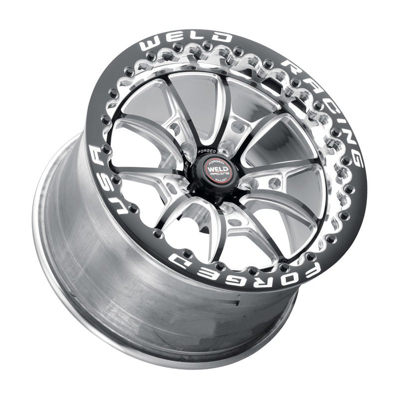 Weld - Weld S80 17x11 / 5x115 BP / 6.2in BS Black Wheel (High Pad) - Black Single Beadlock MT - Demon Performance