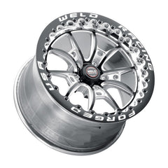 Weld - Weld S80 17x11 / 5x115 BP / 6.2in BS Black Wheel (High Pad) - Black Single Beadlock MT - Demon Performance