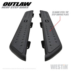 Westin - Westin 09-18 Dodge RAM 1500 Crew Cab Outlaw Nerf Step Bars - Demon Performance