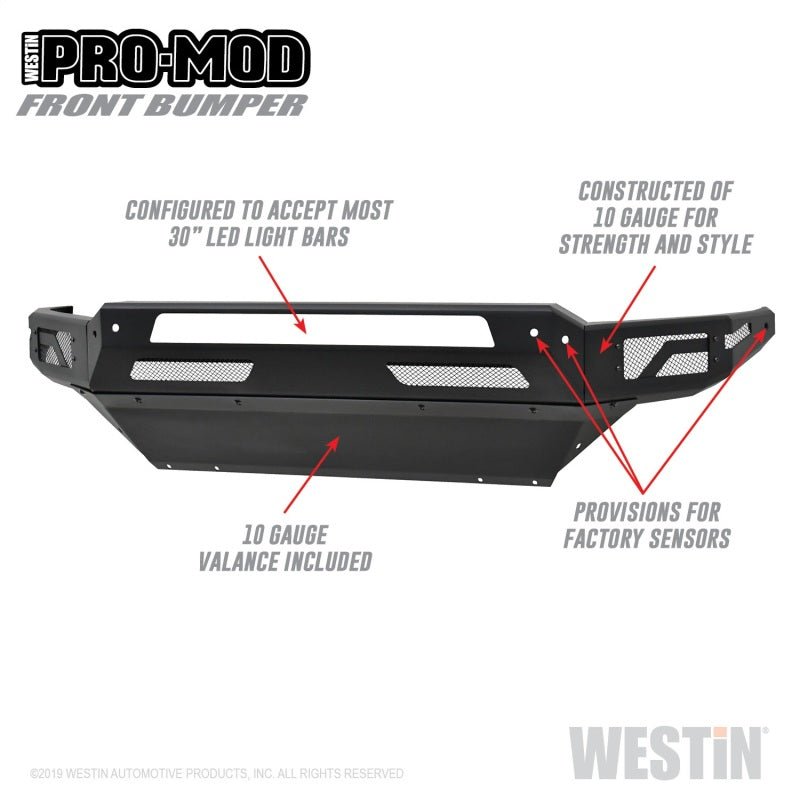 Westin - Westin 13-18 Dodge Ram 1500 / 2019 Ram 1500 Classic Pro-Mod Front Bumper - Demon Performance