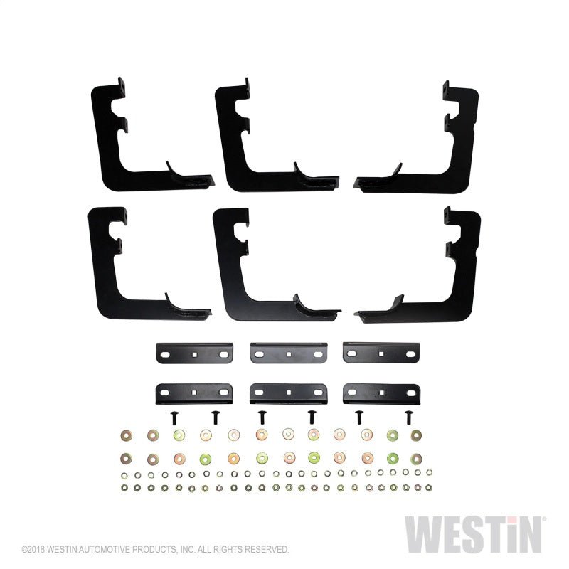 Westin - Westin 19 Ram 1500 Quad/Crew Cab (Ex. Classic) Premier Oval Nerf Step Bar Mount Kit - Black - Demon Performance