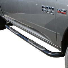 Westin - Westin 2009-2018 Dodge/Ram 1500 Crew Cab E-Series 3 Nerf Step Bars - Black - Demon Performance