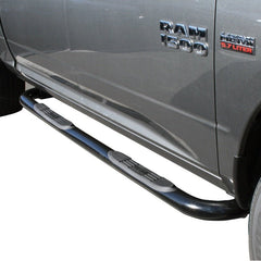 Westin - Westin 2009-2018 Dodge/Ram 1500 Crew Cab E-Series 3 Nerf Step Bars - Black - Demon Performance
