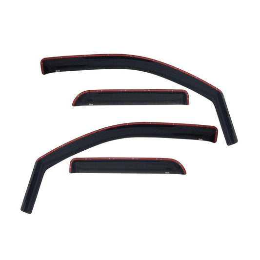 Westin - Westin 2009-2018 Dodge/Ram Quad Cab Wade In-Channel Wind Deflector 4pc - Smoke - Demon Performance