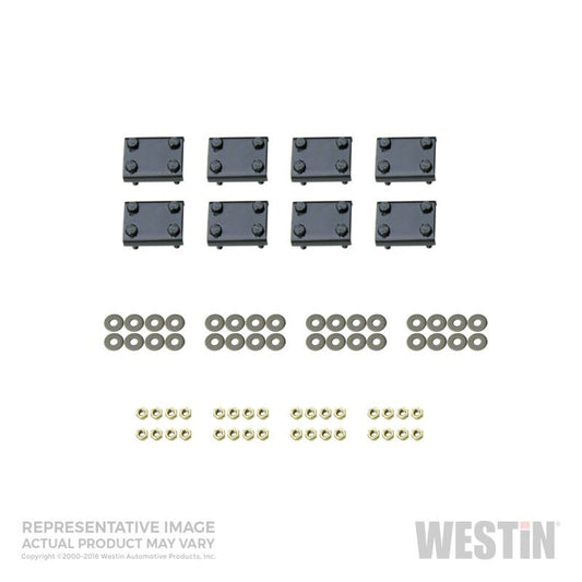 Westin - Westin 2016 - 2018 Nissan Titan XD Crew Cab Premier Oval Nerf Step Bar Mount Kit - Black - Demon Performance