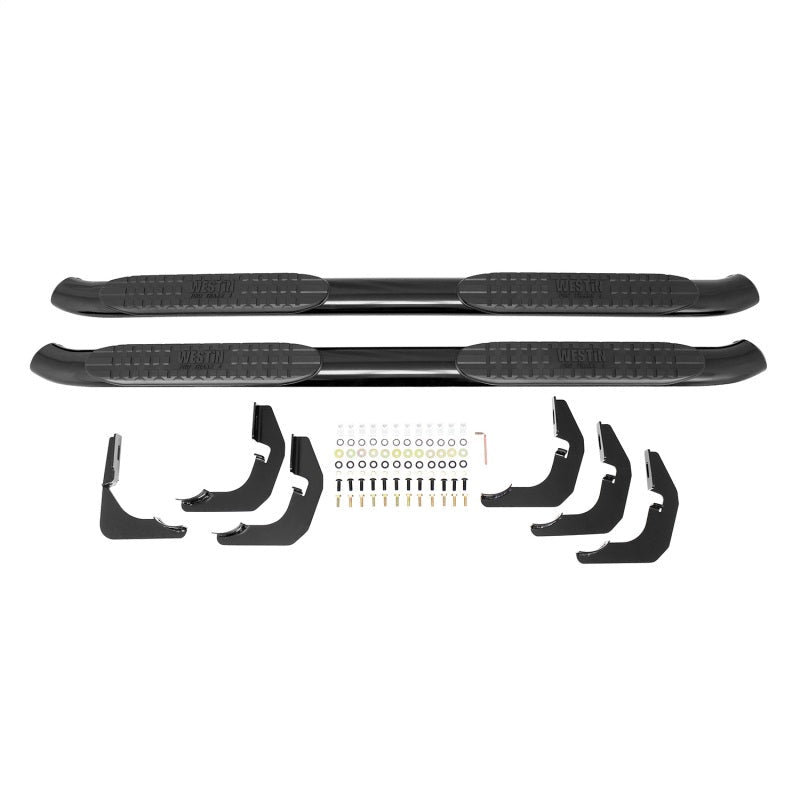 Westin - Westin 2016 - 2018 Nissan Titan XD Crew Cab PRO TRAXX 4 Oval Nerf Step Bars - Black - Demon Performance