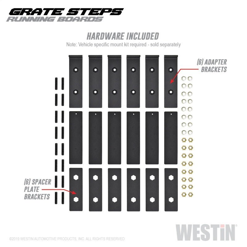 Westin - Westin Grate Steps Running Boards 68 in - Textured Black - Demon Performance