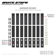 Westin - Westin Grate Steps Running Boards 79 in - Textured Black - Demon Performance