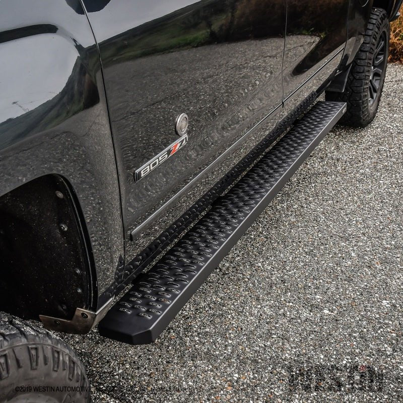 Westin - Westin Grate Steps Running Boards 86 in - Textured Black - Demon Performance