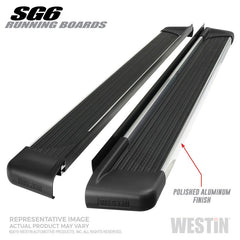 Westin - Westin Polished Aluminum Running Board 83 inches SG6 Running Boards - Polished - Demon Performance