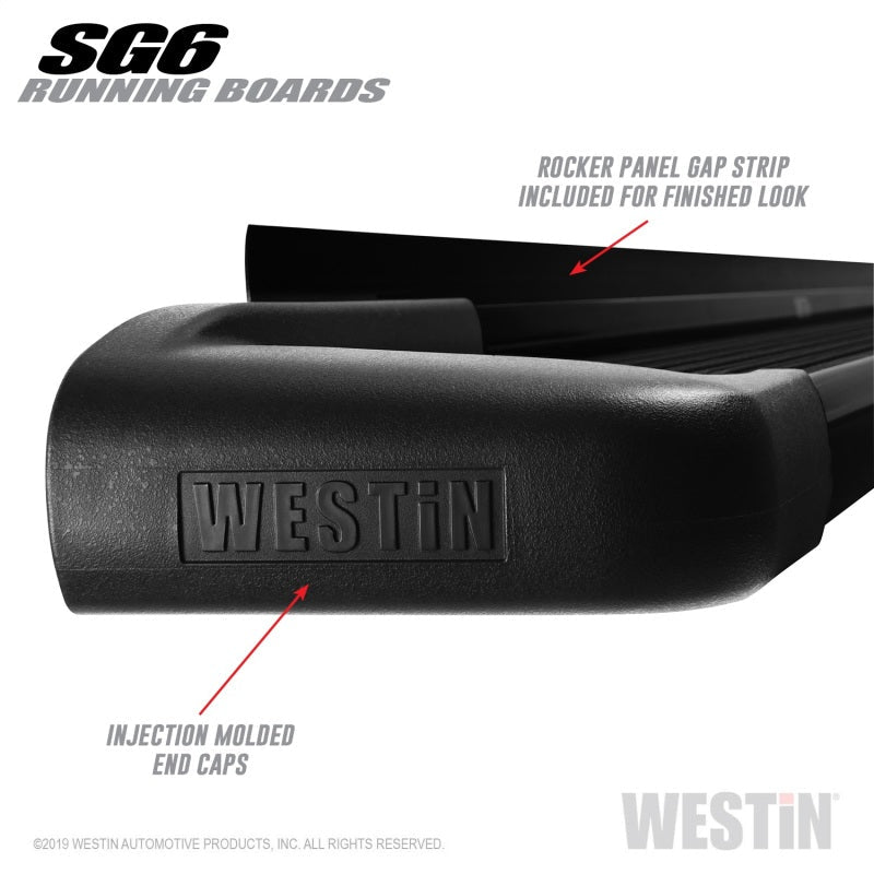 Westin - Westin SG6 Black Aluminum Running Boards 79 in - Demon Performance