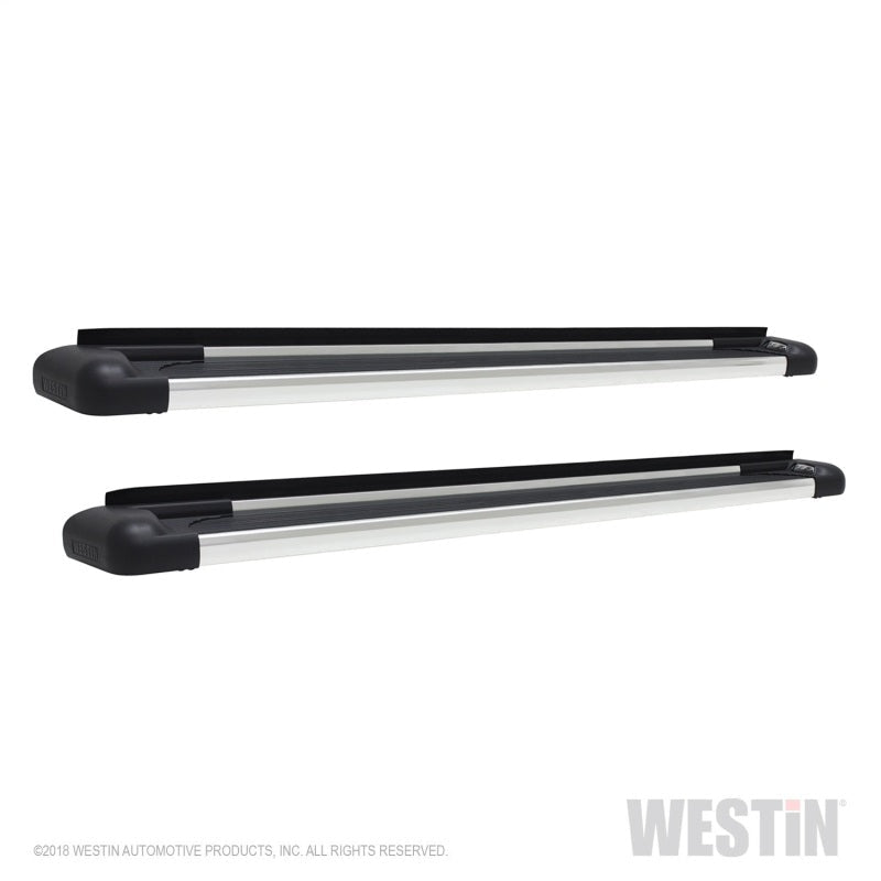 Westin - Westin SG6 Polished Aluminum Running Boards 85.5 in - Demon Performance