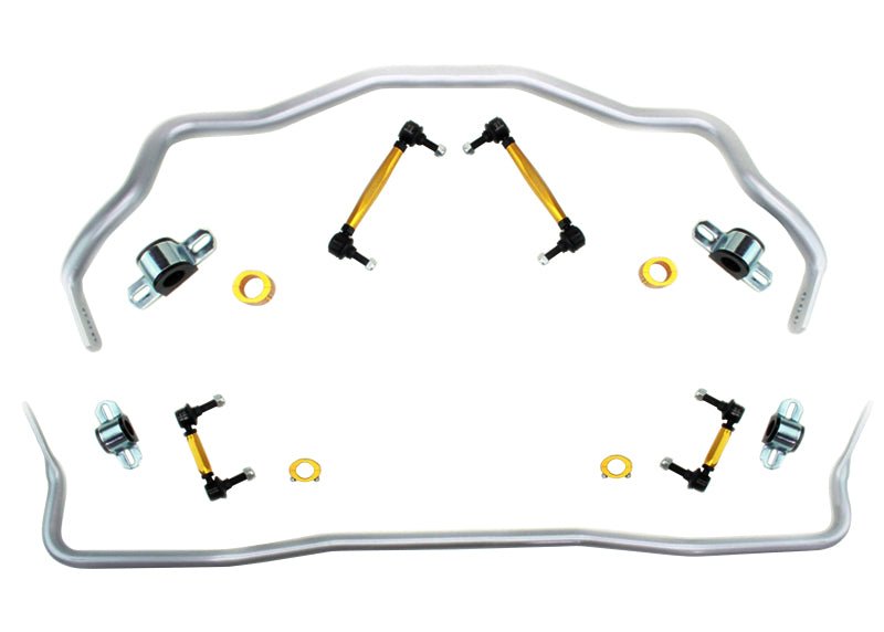 Whiteline - Whiteline 15 - 20 Ford Mustang GT/GT Premium/EcoBoost/EcoBoost Premium Front & Rear Sway Bar Kit - Demon Performance