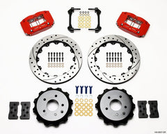 Wilwood - Wilwood Dynapro Radial Rear Kit 13.00in Drilled Red Nissan 350Z/Fiti G35 - Demon Performance