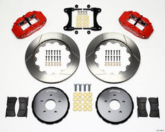 Wilwood - Wilwood Narrow Superlite 6R Front Hat Kit 14.00in Red Nissan 370Z/Fiti G37 - Demon Performance