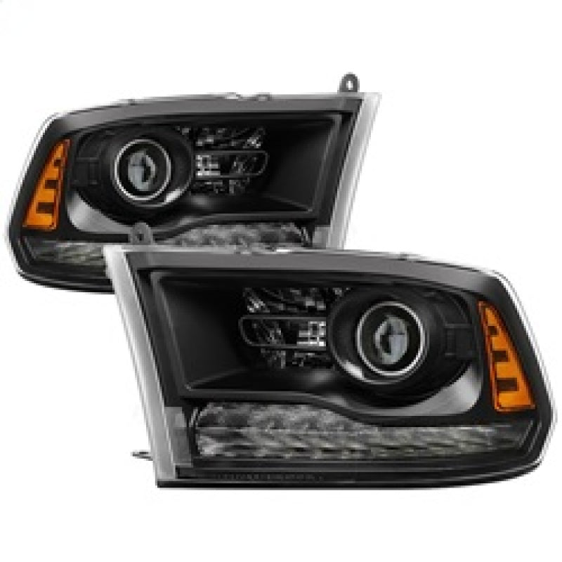 SPYDER - xTune Dodge Ram 13 - 17 ( w/ Factory Projector LED) Projector Headlight - Black HD - JH - DR13 - P - BK - Demon Performance