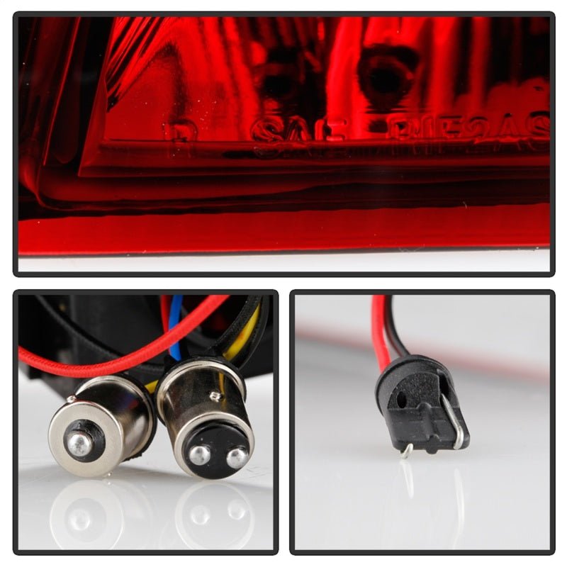 SPYDER - Xtune Porsche 911 996 ( Non 4S. Turbo. GT3 ) 99 - 04 LED Tail Lights Red Clear ALT - ON - P99699 - LED - RC - Demon Performance