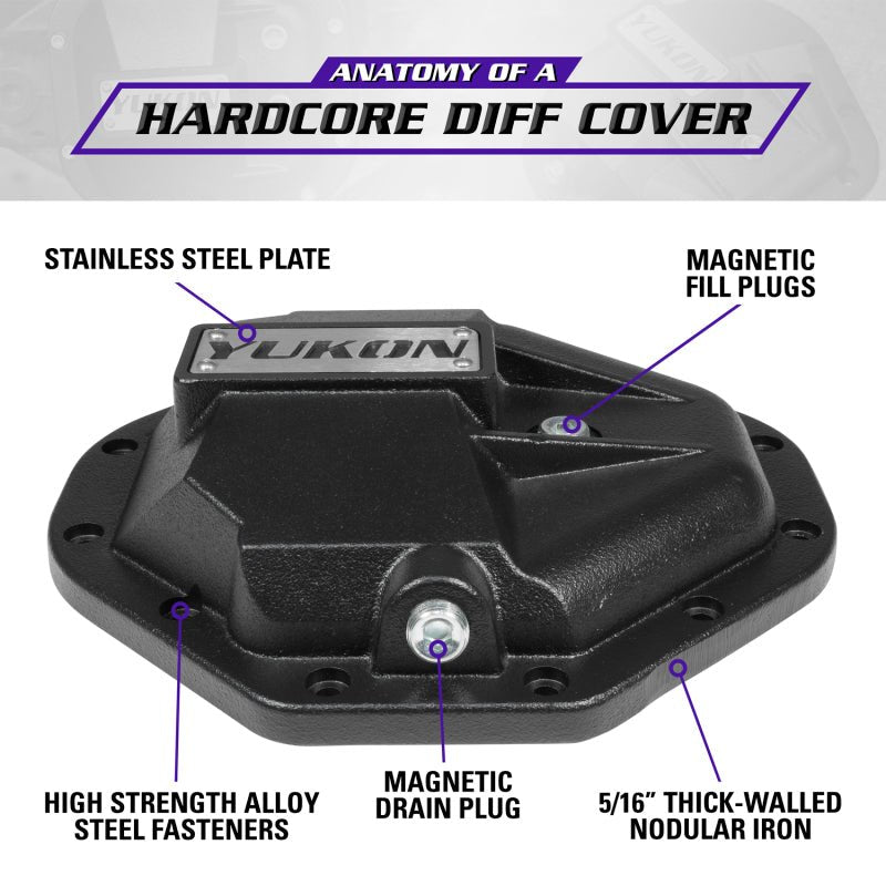 Yukon Gear & Axle - Yukon Gear Hardcore Nodular Iron Cover for Chrysler 9.25in Rear Differential - Demon Performance