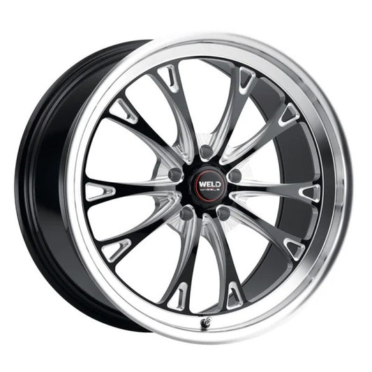 Weld S113 18X9 Belmont 5X114.3 ET29 BS6.1 Gloss Black MIL Dia 72.56