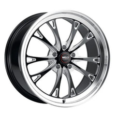 Weld Belmont Drag 18x10.5 / 5x120.65 BP / ET65 BS8.25 Gloss Black MIL DIA 78.1