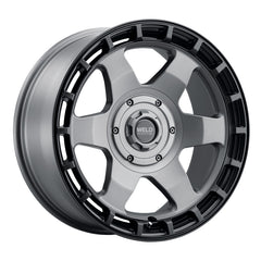 Weld Off-Road Ridge 20x9 - 8x170 BP - ET0 - 125.1mm CB - Satin Gunmetal Wheel (Black Ring)