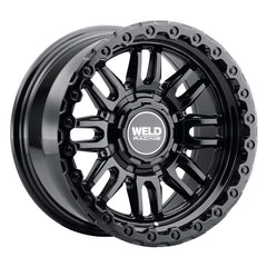 Weld Off-Road Swift 17x9in - 5x114.3 / 5x127 BP - ET-12 - 78.1mm CB - Gloss Black Wheel & Ring