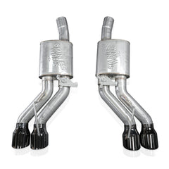 Stainless Works 22-25 Cadillac CT5-V Blackwing Axleback Exhaust - Black Chrome Tips
