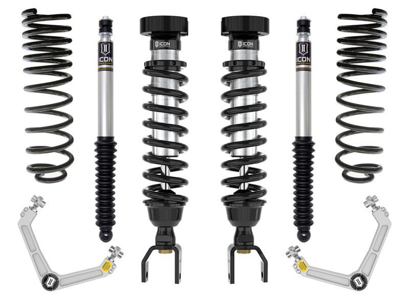 ICON - 2019+ Ram 1500 2 - 3in. Stage 2 Suspension System w/ Billet Upper Control Arms - Demon Performance