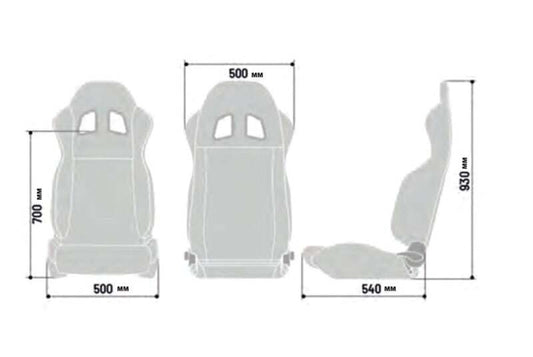 Sparco Seat R100 Blk/Grey