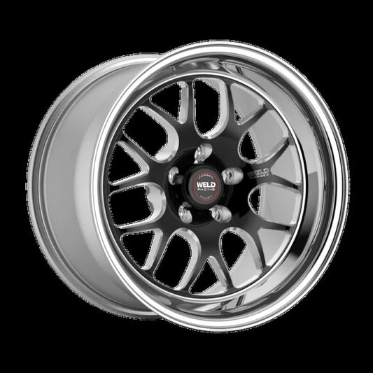 Weld S77 17x9 / 5x112 BP / ET 30mm / 6.2in. BS Black Wheel (High Pad) - Non-Beadlock