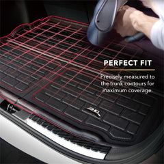 3D MAXpider - 3D Maxpider 11 - 23 Dodge Challenger W/ Subwoofer Kagu Black Cross Fold Cargo Liner - Demon Performance
