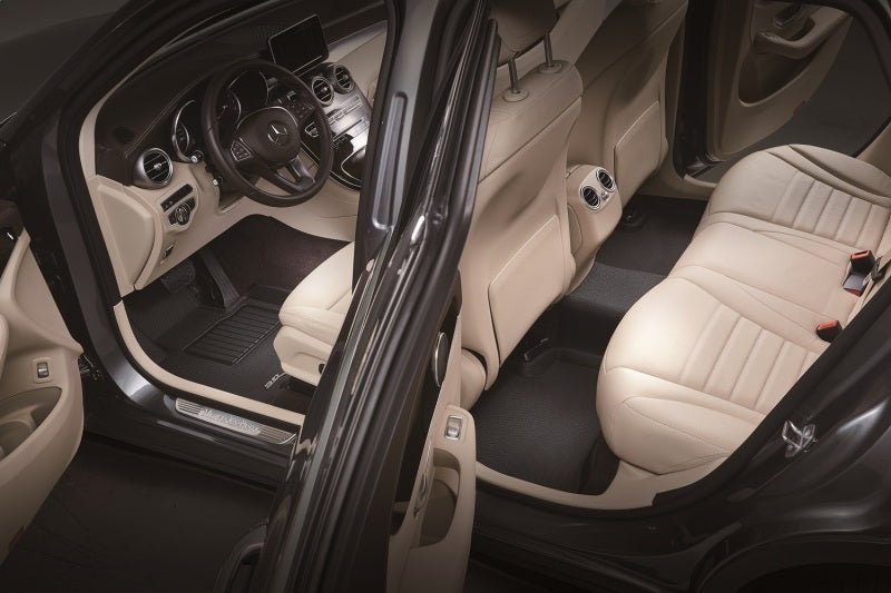 3D MAXpider - 3D MAXpider 2019-2019 Porsche Cayenne Kagu 1st & 2nd Row Floormats - Black - Demon Performance