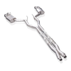 Stainless Works 18-21 Ford Mustang GT 3in Legend Series Catback X-Pipe w/Quad Tips w/o Active Valves