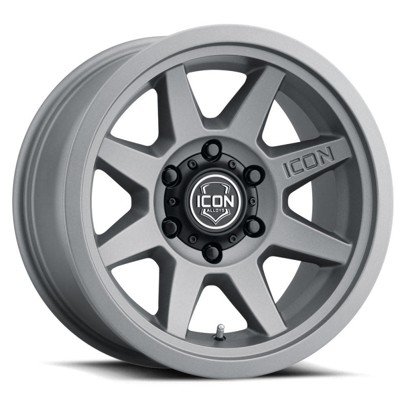 ICON Rebound 17x8.5 5x5 -6mm Offset 4.5in BS 71.5mm Bore Charcoal Wheel