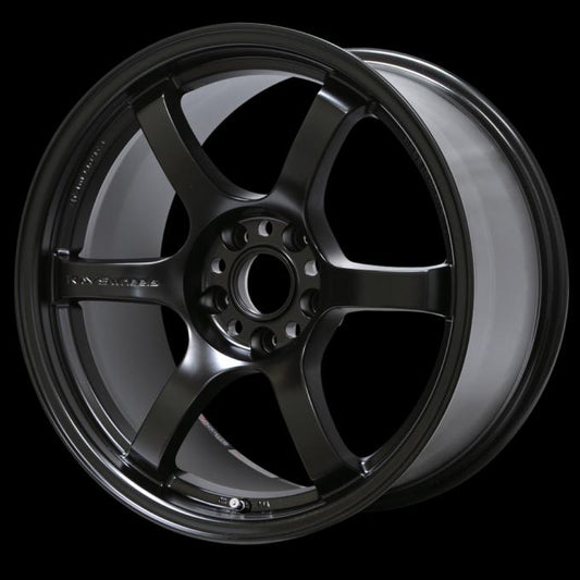 Gram Lights 57DR 15x8.0 +28 4-100 Semi Gloss Black Wheel