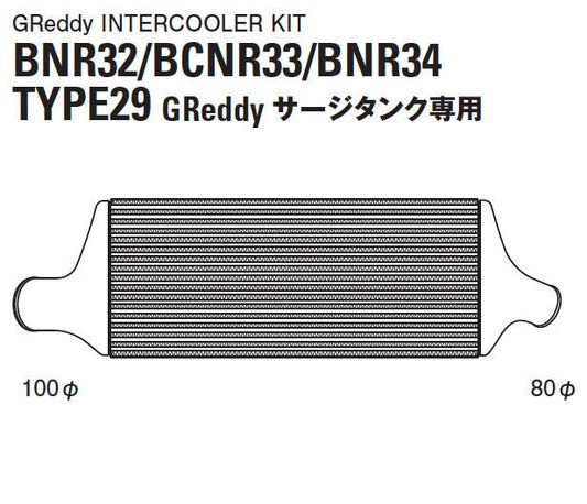 GReddy 89-94 Nissan Skyline GT-R Type 29F Intercooler Kit