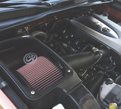 Cold Air Intake For 16-18 Toyota Tacoma 3.5L Dry Dry Extendable White S&B