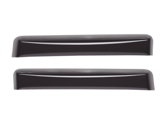 WeatherTech 04-24 Nissan Titan/16-24 Nissan Titan XD Rear Window Deflectors - Matte Black