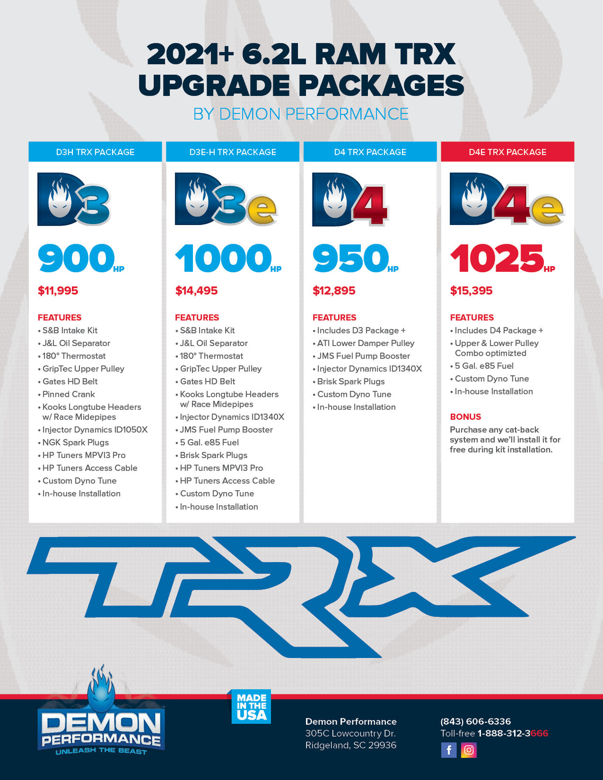 Demon Performance TRX Performance Packages – Demon Performance