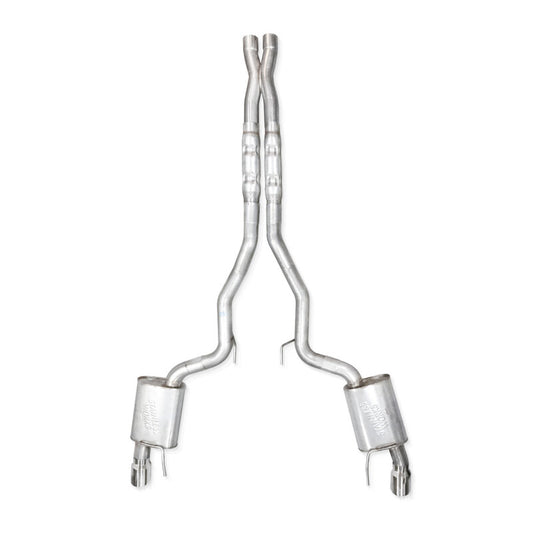 Stainless Works 2024 Mustang GT Catback Dual Tips Redline Sound X-Pipe Factory Connect Exhaust